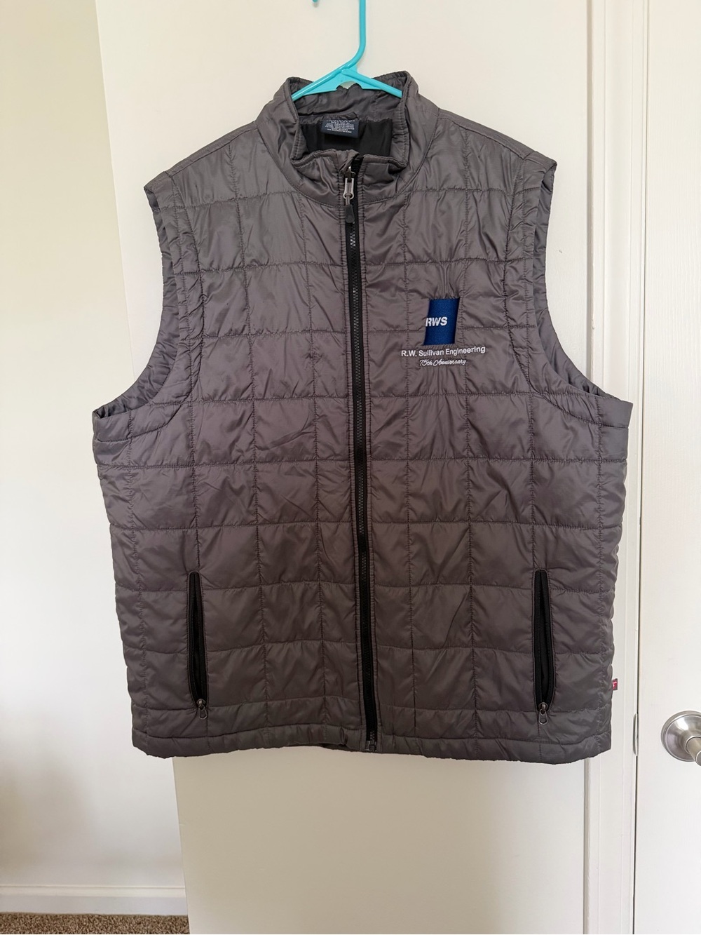 Charles River Apparel Gray Quilted Men's Vest